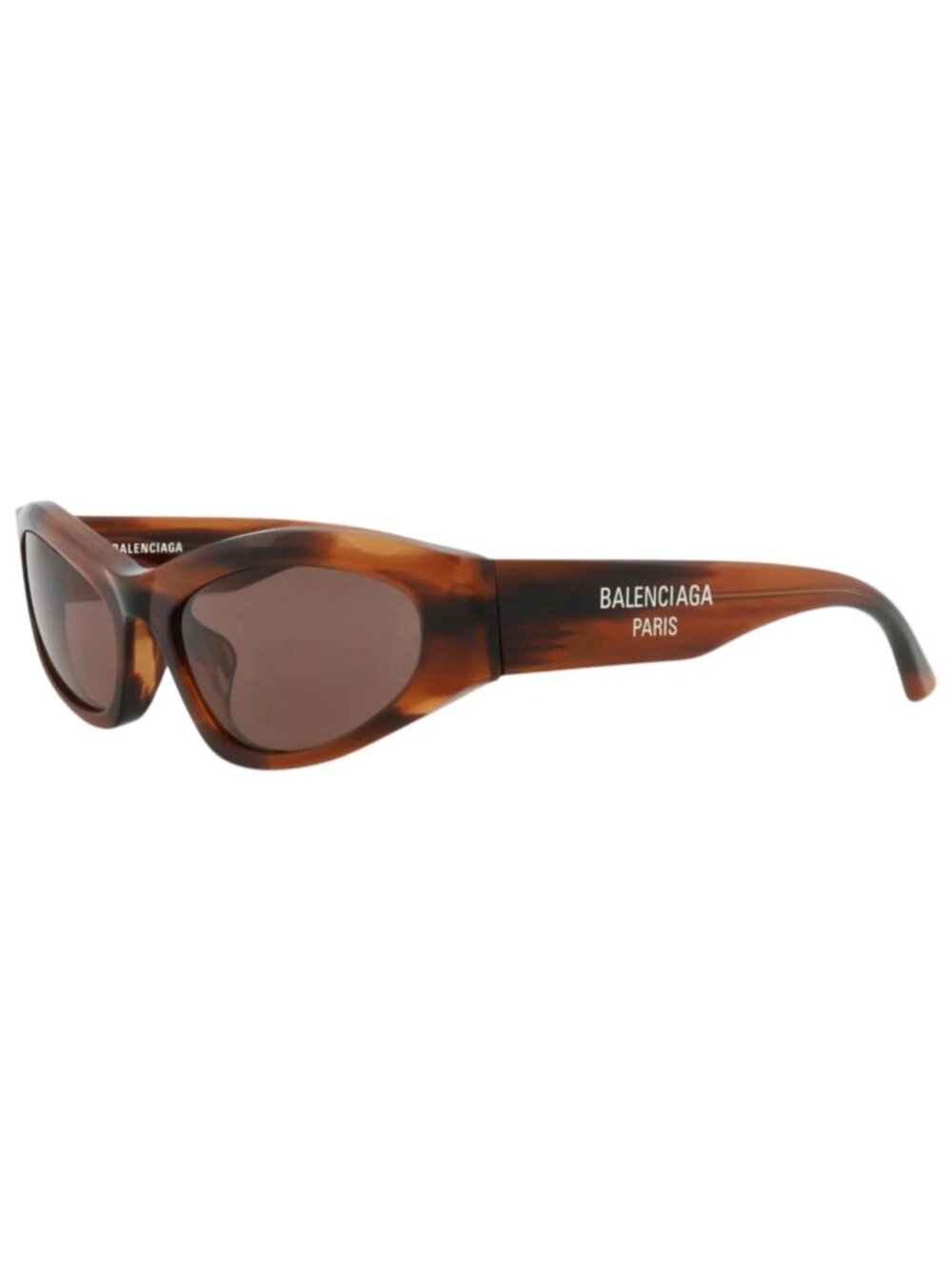 New Balenciaga Women's Sunglasses Cat Eye Recycled Acetate Frame Havana Havana